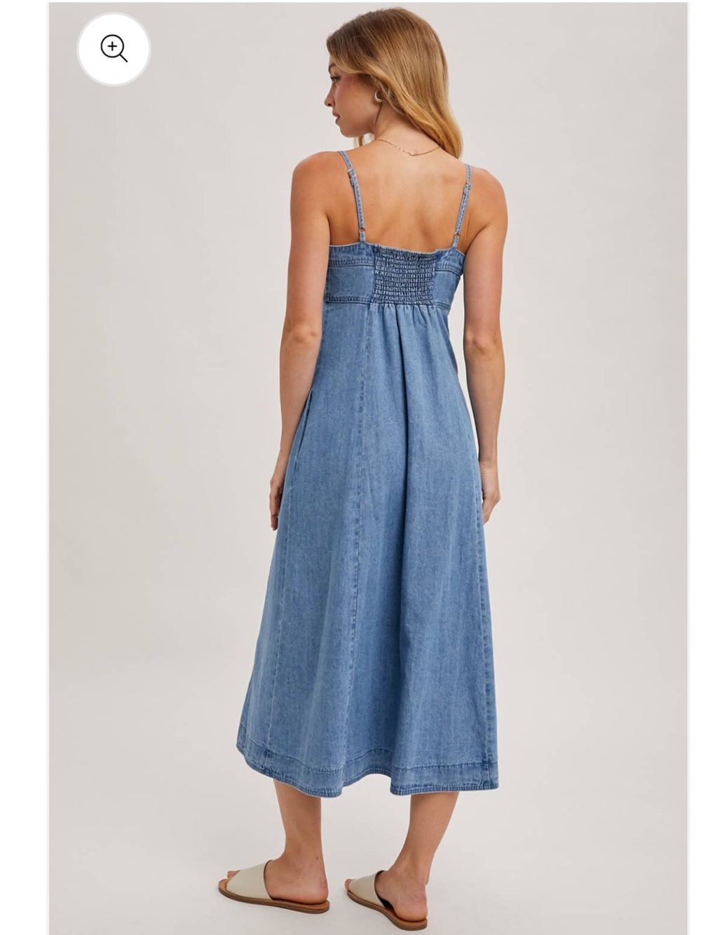 Denim Midi Dress - Picture 3 of 6